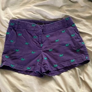 Embroidered whale shorts